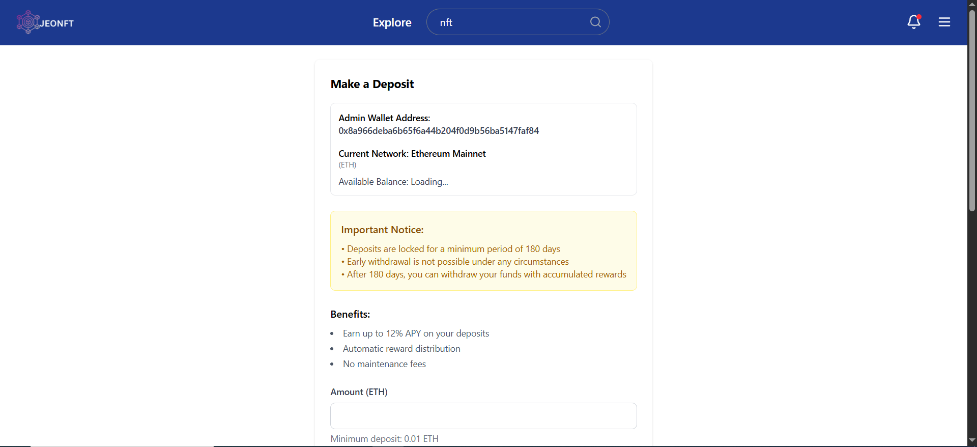 JEONFT user platform image 9